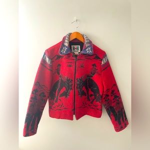 Amazing Bucking Broncos Western Coat